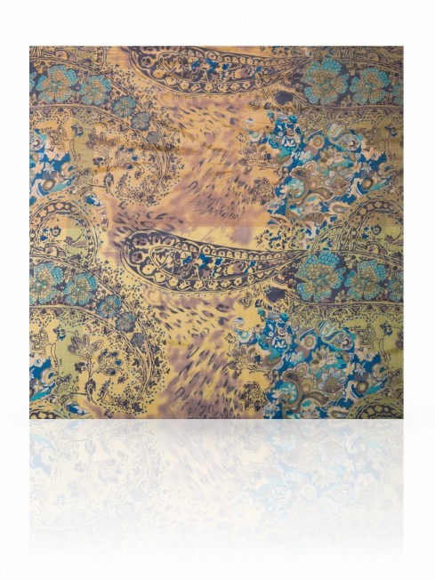 Палантин Женский SN-PAISLEY.ANIMAL/YELLOW.GREY